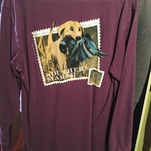 Purple Southern Marsh, long sleeve Tee